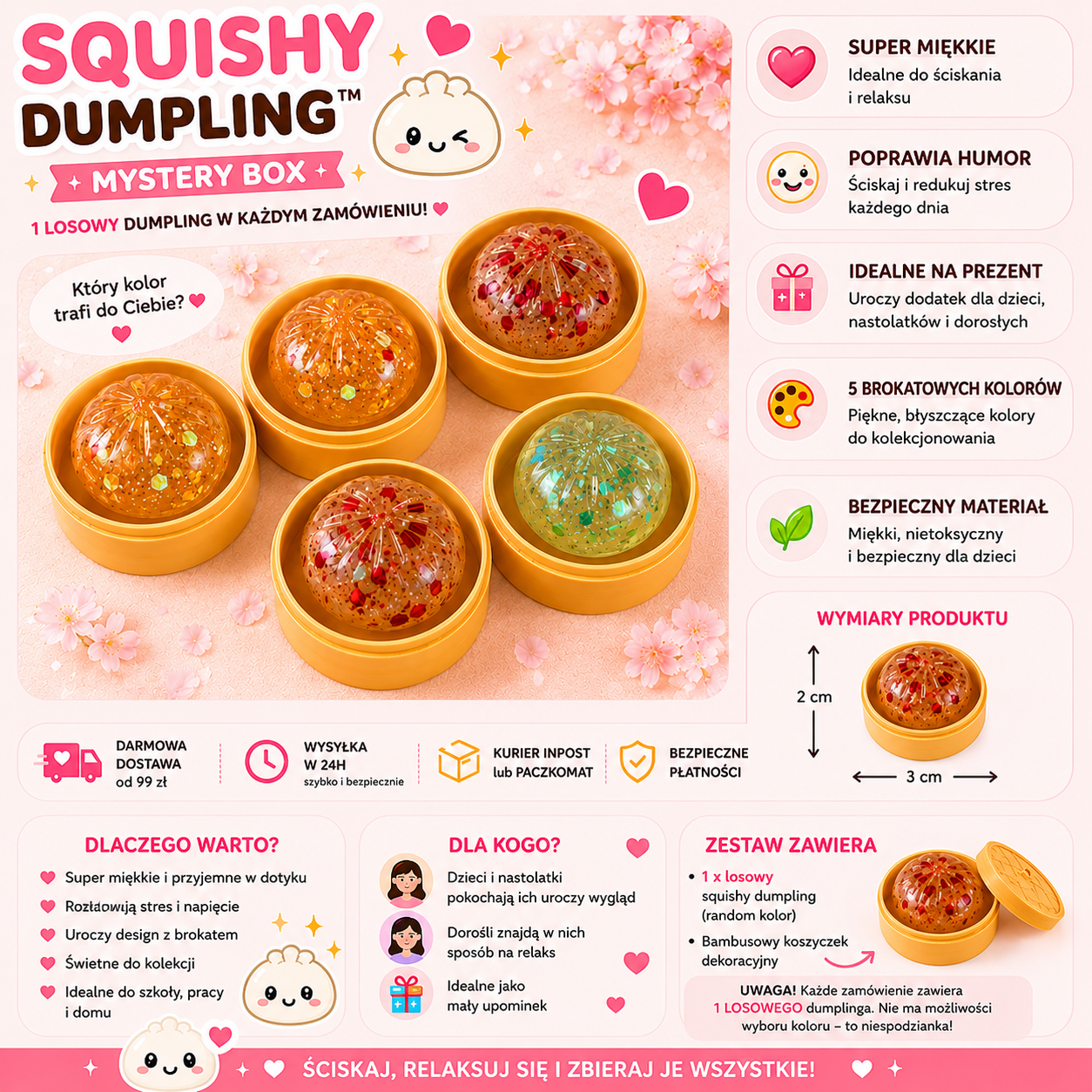 Squishy Dumpling Crystal™ Mystery box